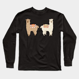 Alpaca, Llama, quirky, sticker Long Sleeve T-Shirt